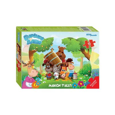 65001 Контурный МАКСИ пазл 15 эл. "Буренка Даша" (Riki)