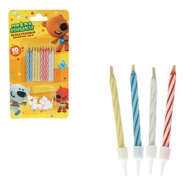 CC-76786-MIMI Свечи для торта Ми-ми-мишки незадуваемые, 10 шт, блистер