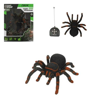 1212F319-R Паук на р/у свет, движение, кор.26,5*33,3*9,2см