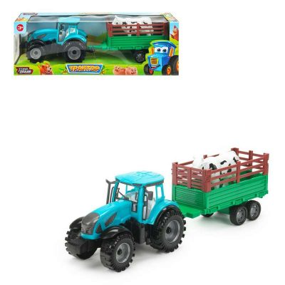 2212A0182-R ТРАКТОР С ПРИЦЕПОМ, фигурку, кор 46,5*11,5*15см