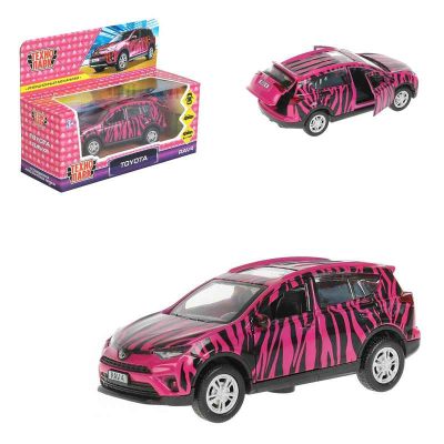 RAV4-12GRL Машина мет TOYOTA RAV4 розов длина 12 см, двери, багаж