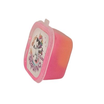 Слайм "Прихлоп" Зефирка 50 грамм два цвет:оранж и маджен