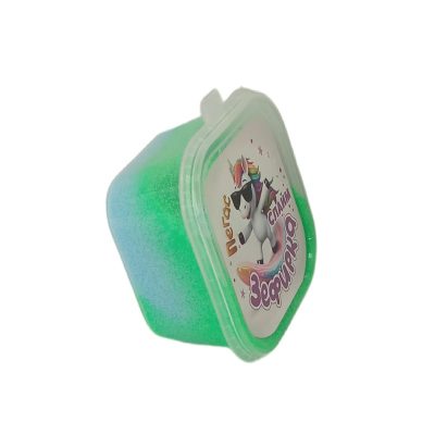 Слайм "Прихлоп" Зефирка 50 грамм два цвет:син и зел