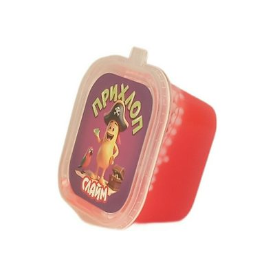 Слайм "Прихлоп" Мальчик пират с шариками красный  50гр