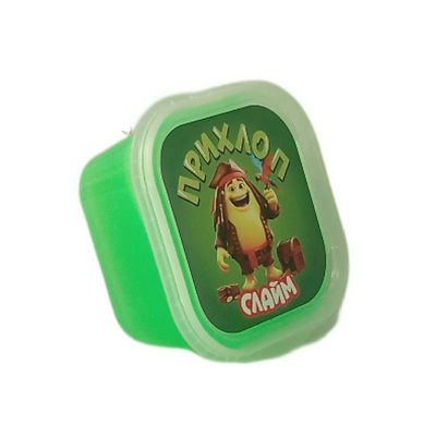 Слайм "Прихлоп" Мальчик пират лайм  50гр