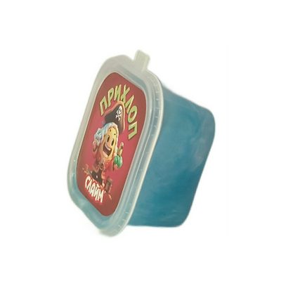 Слайм "Прихлоп"  перлам голубой 50гр