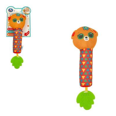 UM-MI-22 Текстильная игрушка погремушка - пищалка мякиши