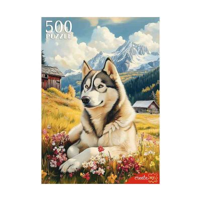 Ф500-8725 ПАЗЛЫ 500 элементов. СОБАКА В ГОРАХ