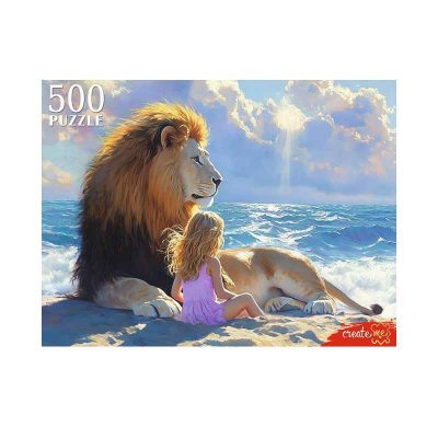 П500-8265 ПАЗЛЫ 500 элементов. ДЕВОЧКА И ЛЕВ