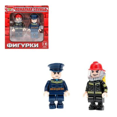 18035-KK Конструктор фигурки пожарные, 2 шт