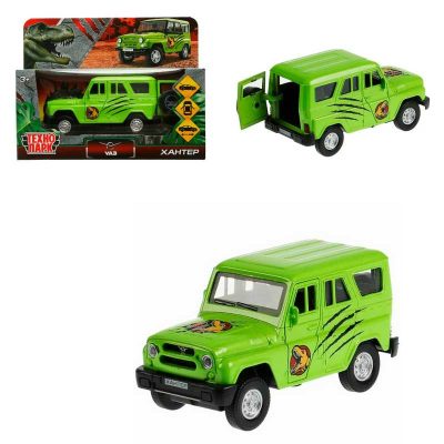 HUNTER-12DIN Машина мет UAZ HUNTER ДИНОЗАВРЫ 11,5 см