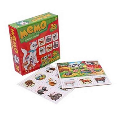 МЕМО (30 фишек) + ПАЗЛЫ (24 элемента). ДОМАШНИЕ ЛЮБИМЦЫ (Арт. МП-0366) другой стандарт