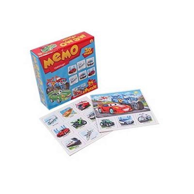 МЕМО (30 фишек) + ПАЗЛЫ (24 элемента). ТРАНСПОРТ (Арт. МП-0370) другой стандарт